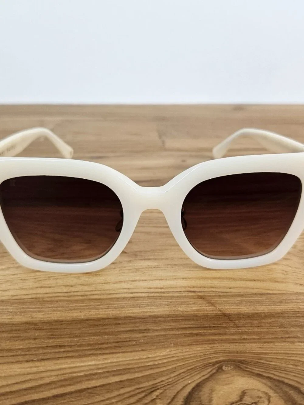Jimmy Fairly The Wind Polarized Sunglasses, Cream, $148 Retail